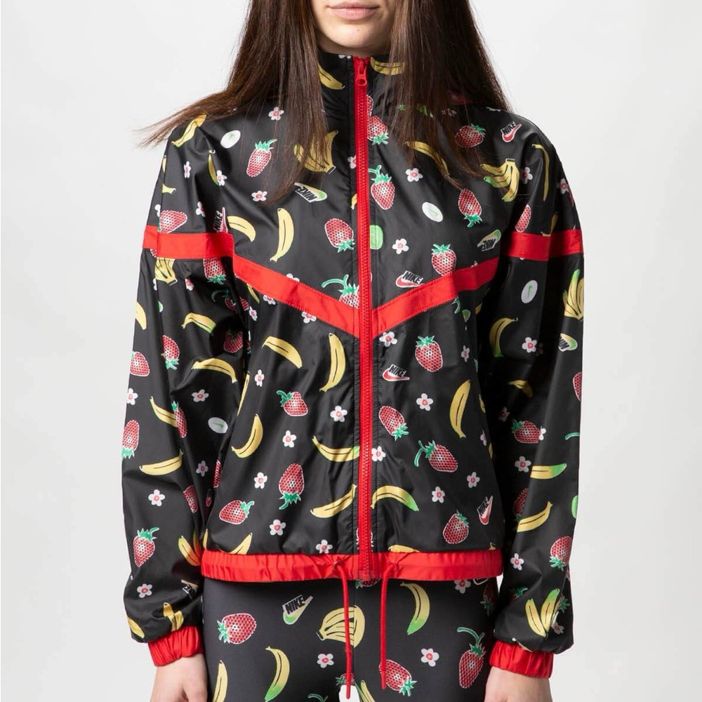 Nike Strawberry & Banana Fruit Patterned Track Jacket